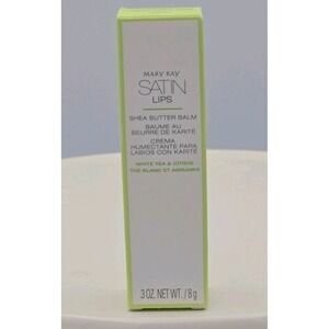 New Mary Kay Satin Lips White Tea & Citrus Shea Butter Balm .3 oz.